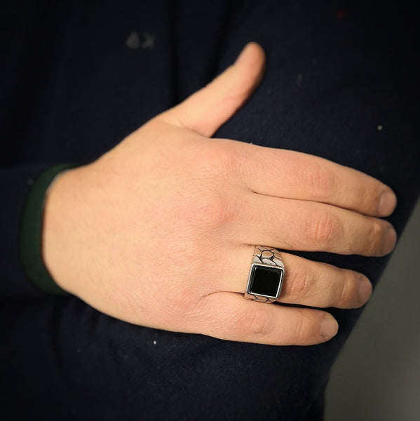 Anello uomo in acciaio Beloved Gioielli โ BelovedGioielli