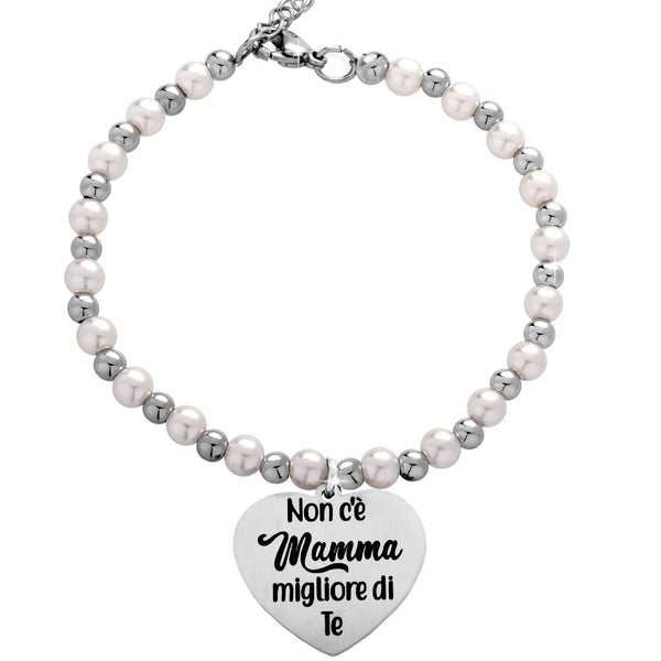Braccialetto da donna con scritta Best Mum, idea regalo per