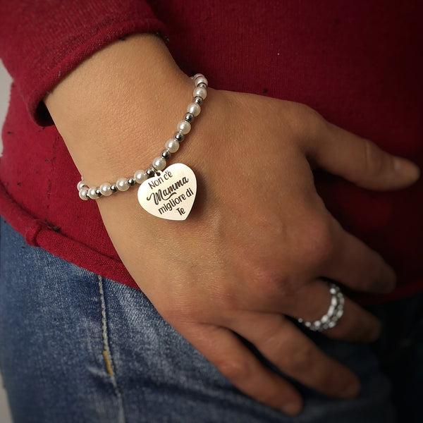 SURALIN 1PCS Charm Braccialetto con Ciondolo con Perline di Tartaruga, Compatibile e Europei Bracciale Collane da Donna, Regalo per la Festa Della Mamma - Blu cielo
