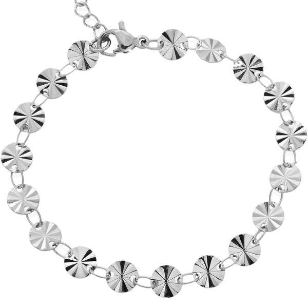 Beloved Bracciale Cleopatra In Acciaio Con Charms Sfaccettati: Regolabile, Colore Oro, Anallergico
