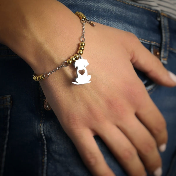 BAMOER Bracciale con ciondolo con perline in argento sterling 925 con storia di un cane barboncino cucciolo bulldog francese – acquista a prezzi convenienti sul marketplace