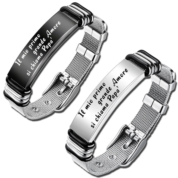 Amteker Regalo Uomo Originale Bracciale Magnetico, Regali Natale Uomo