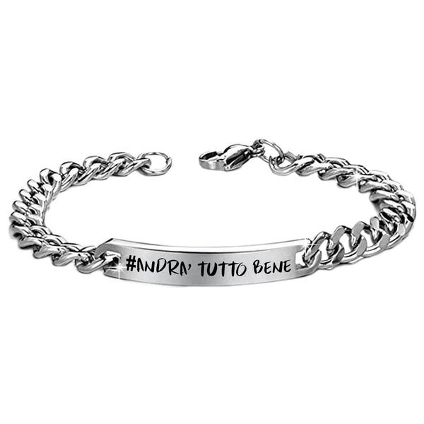 Beloved Bracciale uomo in acciaio Emozionale