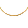 Collana in acciaio con catena Piattina Gold - Scegli la larghezza all'interno