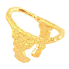 Anello Arabesque regolabile in acciaio inossidabile colore Gold -Beloved_gioielli