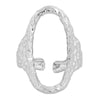 Anello Arabesque regolabile in acciaio inossidabile colore Silver -Beloved_gioielli