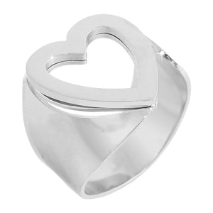 Anello con iniziale in acciaio inossidabile Silver - Scegli la tua lettera all'interno -Beloved_gioielli