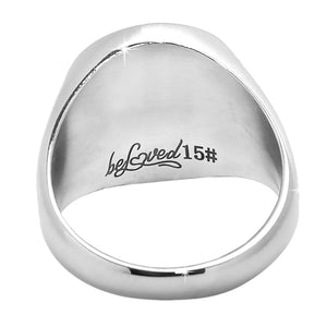 Anello da donna Cuore Pavè in acciaio inossidabile e cristalli -Beloved_gioielli