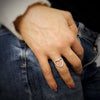 Anello in Acciaio con Cuore a Cornice e Cristalli Silver -Beloved_gioielli