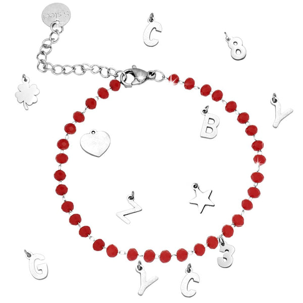 Beloved Bracciale componibile con sferette in acciaio