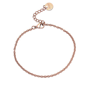 Bracciale componibile e personalizzabile - Nome o Parola - catenina e lettere Rose Gold -Beloved_gioielli