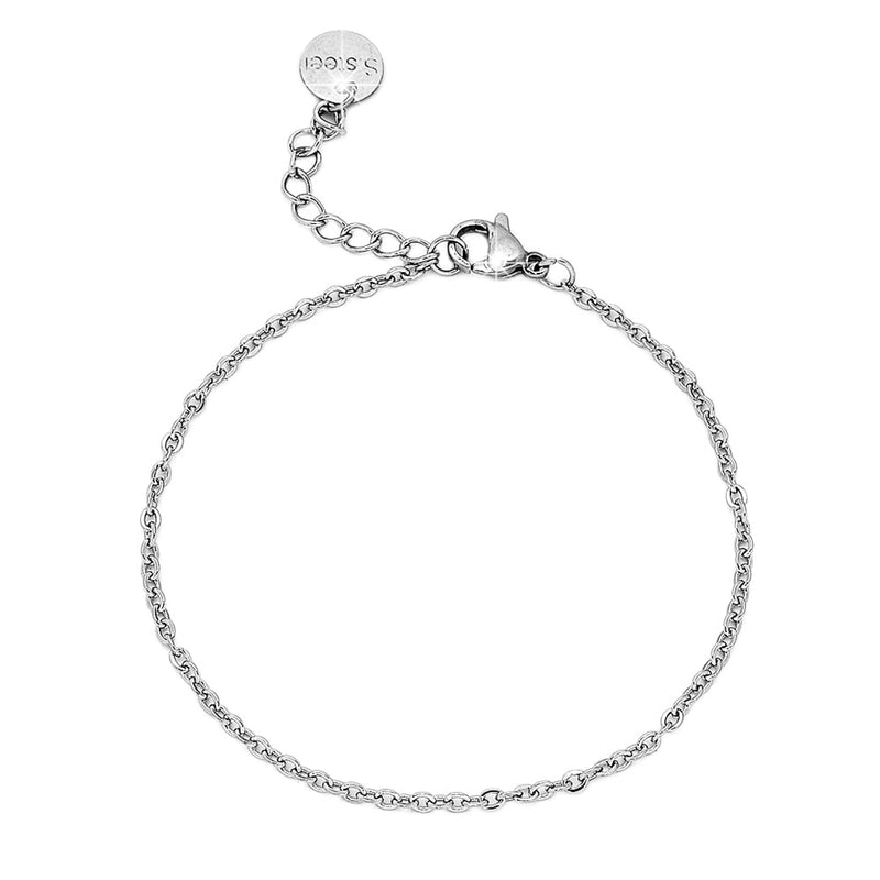 Bracciale componibile e personalizzabile - Nome o Parola - catenina e lettere Silver -Beloved_gioielli