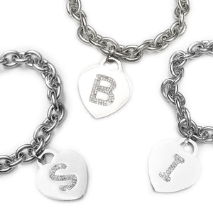 bracciale lettera iniziale z in acciaio bcc2859 bracciale lettera iniziale z in acciaio bcc2859