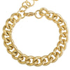 Bracciale con maglia groumette zigrinata in acciaio Gold - Scegli la dimensione all'interno -Beloved_gioielli