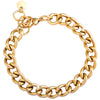 Bracciale con maglia groumette zigrinata in acciaio Gold - Scegli la dimensione all'interno -Beloved_gioielli