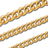 Bracciale con maglia groumette zigrinata in acciaio Gold - Scegli la dimensione all'interno -Beloved_gioielli