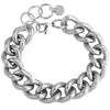 Bracciale con maglia groumette zigrinata in acciaio Silver - Scegli la dimensione all'interno -Beloved_gioielli
