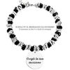 Bracciale con nodini in acciaio Personalizzabile Silver / Black - Scegli i dettagli all'interno -Beloved_gioielli