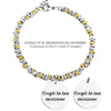 Bracciale con nodini in acciaio Personalizzabile Silver / Gold - Scegli i dettagli all'interno -Beloved_gioielli