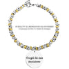 Bracciale con nodini in acciaio Personalizzabile Silver / Gold - Scegli i dettagli all'interno -Beloved_gioielli