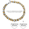 Bracciale con nodini in acciaio Personalizzabile Silver / Gold - Scegli i dettagli all'interno -Beloved_gioielli