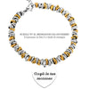 Bracciale con nodini in acciaio Personalizzabile Silver / Gold - Scegli i dettagli all'interno -Beloved_gioielli