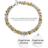 Bracciale con nodini in acciaio Personalizzabile Silver / Gold - Scegli i dettagli all'interno -Beloved_gioielli