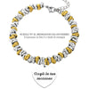 Bracciale con nodini in acciaio Personalizzabile Silver / Gold - Scegli i dettagli all'interno -Beloved_gioielli