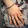 Bracciale con nodini in acciaio silver e gold - Large -Beloved_gioielli