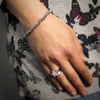 Bracciale con nodini in acciaio silver - Small -Beloved_gioielli