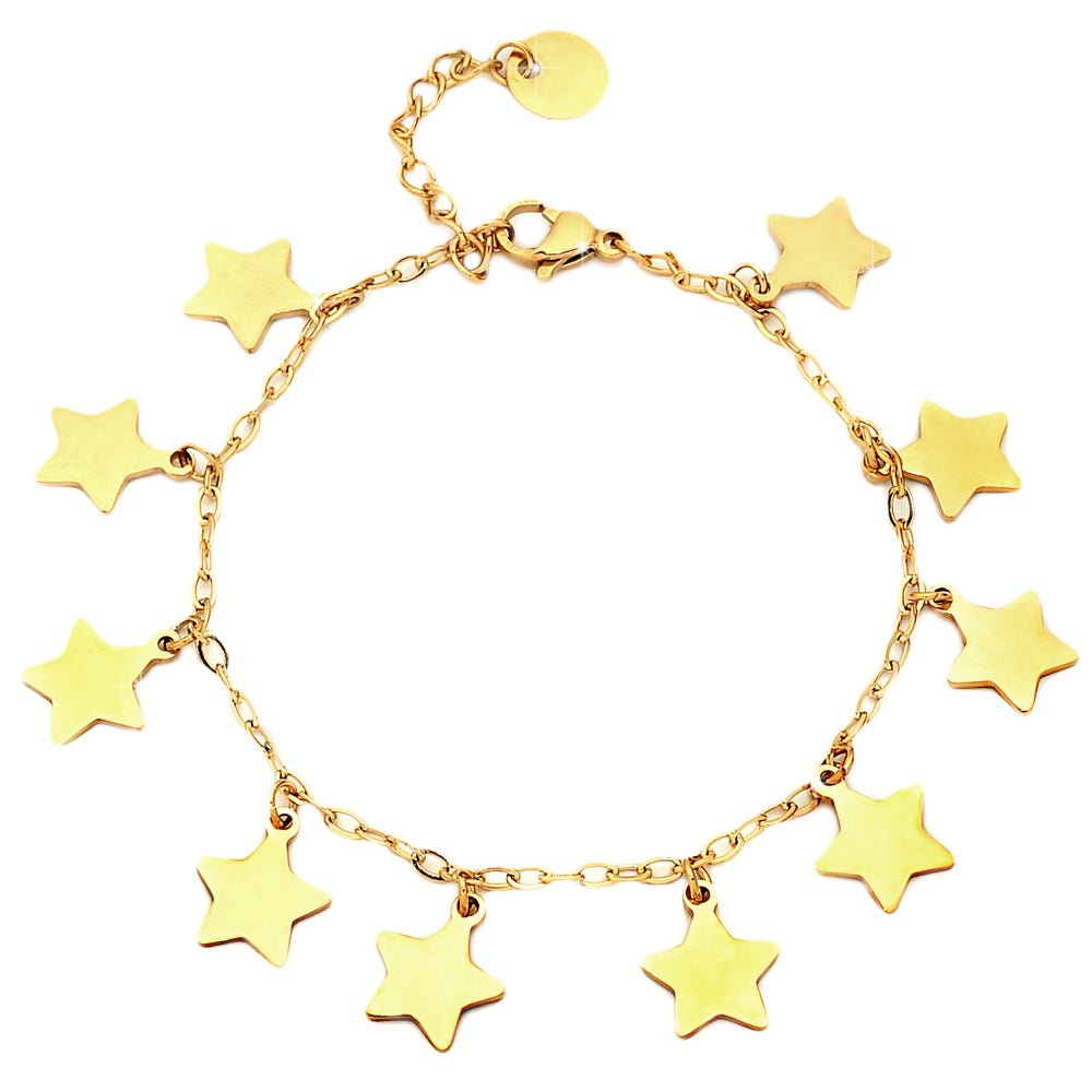 Bracciale da donna Essential in acciaio con Stelle - Colore Giallo -Beloved_gioielli