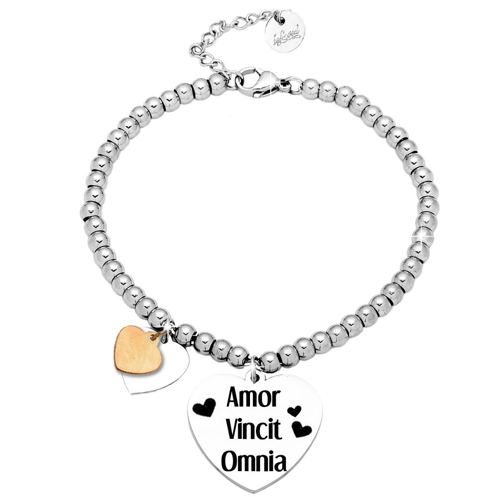 Bracciale donna Edizione Speciale San Valentino con incisione - "Amor vincit Omnia" -Beloved_gioielli