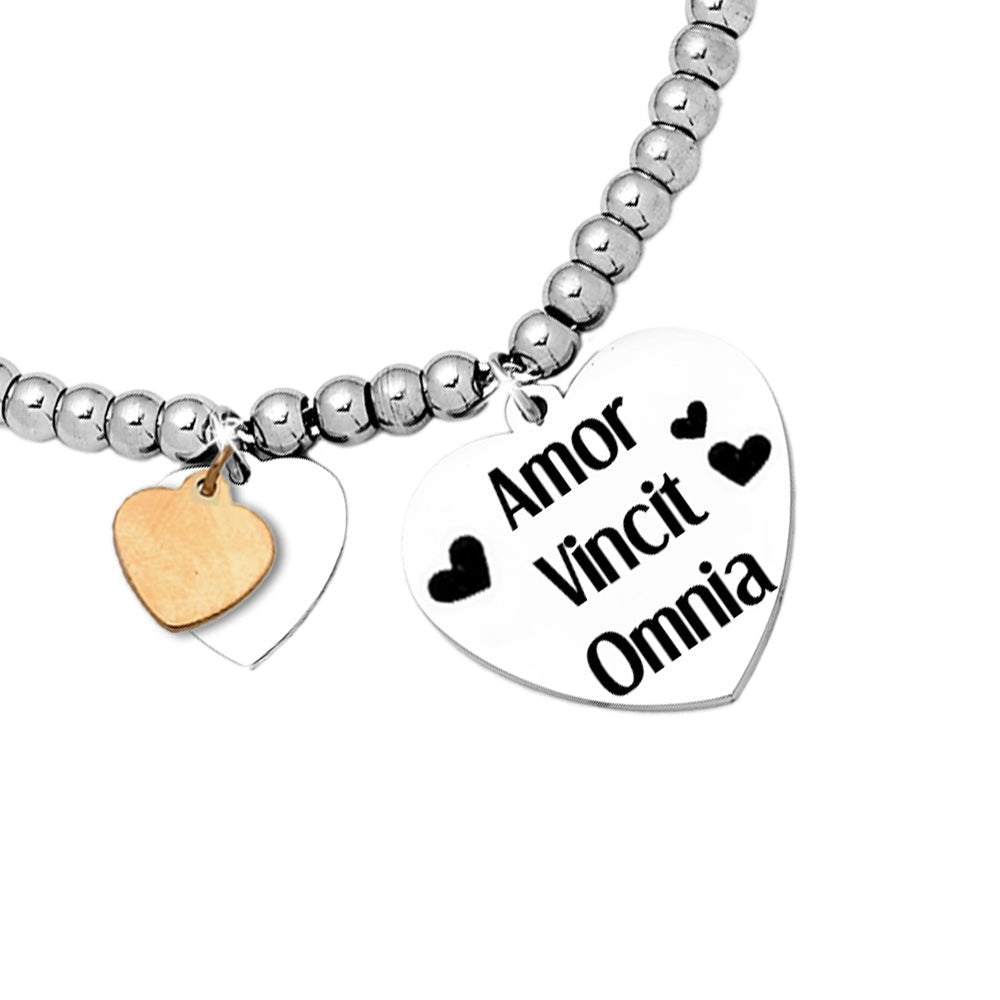 Bracciale donna Edizione Speciale San Valentino con incisione - "Amor vincit Omnia" -Beloved_gioielli