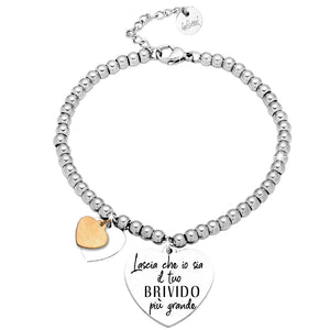 Bracciale donna Edizione Speciale San Valentino con incisione - “Lascia che io sia il tuo brivido più grande” -Beloved_gioielli