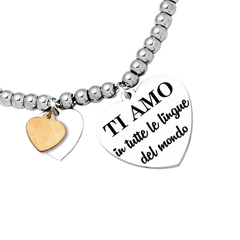 Bracciale donna Edizione Speciale San Valentino con incisione - 