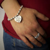 Bracciale Edizione Speciale Festa della Mamma con incisione nera - "Mamma sei l'amica migliore.." -Beloved_gioielli