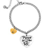 Bracciale Emozionale con incisione nera - " Proud to be Me" -Beloved_gioielli