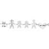 Bracciale Family Genitori + 2 Bimbe anche con animali - con incisione -Beloved_gioielli
