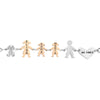 Bracciale Family Genitori + 2 Bimbe anche con animali - con incisione -Beloved_gioielli