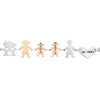 Bracciale Family Genitori + 2 Bimbe anche con animali - con incisione -Beloved_gioielli