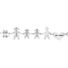 Bracciale Family Genitori + 2 Bimbe anche con animali - con incisione -Beloved_gioielli