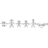 Bracciale Family Genitori + 2 Bimbe anche con animali - con incisione -Beloved_gioielli