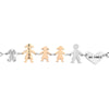 Bracciale Family Genitori + 2 Bimbe anche con animali - con incisione -Beloved_gioielli