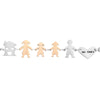 Bracciale Family Genitori + 2 Bimbe anche con animali - con incisione -Beloved_gioielli