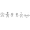 Bracciale Family Genitori + 2 Bimbe anche con animali - con incisione -Beloved_gioielli