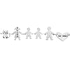 Bracciale Family Genitori + 2 Bimbi anche con animali - con incisione -Beloved_gioielli