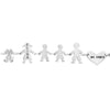 Bracciale Family Genitori + 2 Bimbi anche con animali - con incisione -Beloved_gioielli