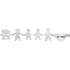 Bracciale Family Genitori + 2 Bimbi anche con animali - con incisione -Beloved_gioielli