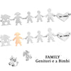 Bracciale Family Genitori + 2 Bimbi anche con animali - con incisione -Beloved_gioielli