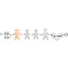 Bracciale Family Genitori + 2 Bimbi anche con animali - con incisione -Beloved_gioielli
